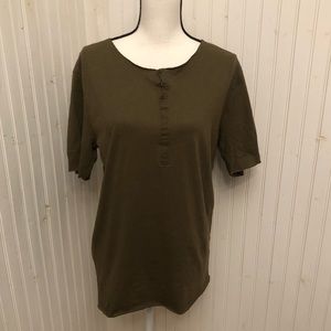 Zara man linen blend rough hem T-shirt